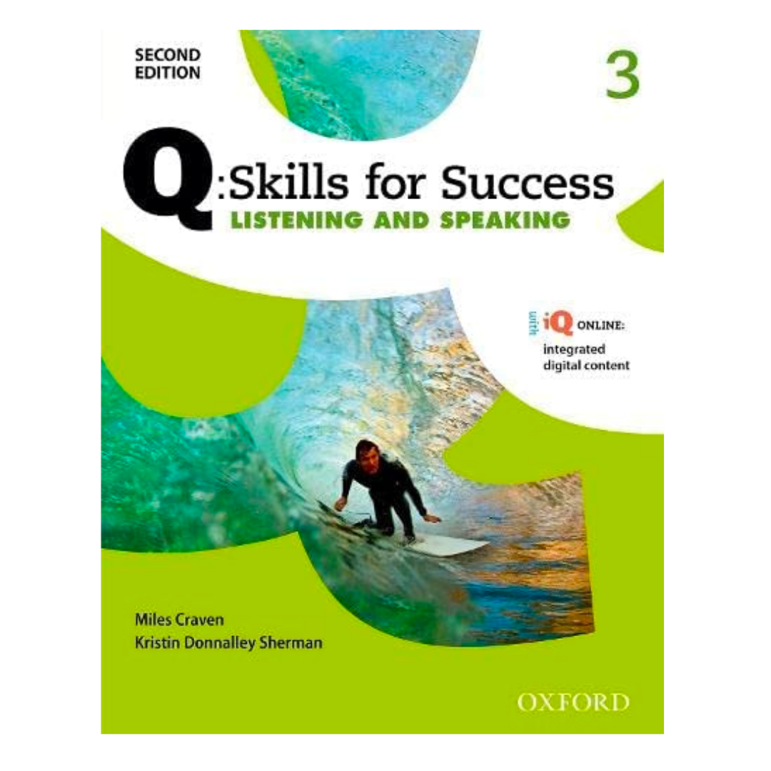 Q Skills for Success Level 3 Listening & Speaking Student Book with iQ Online - The English Bookshop Kuwait