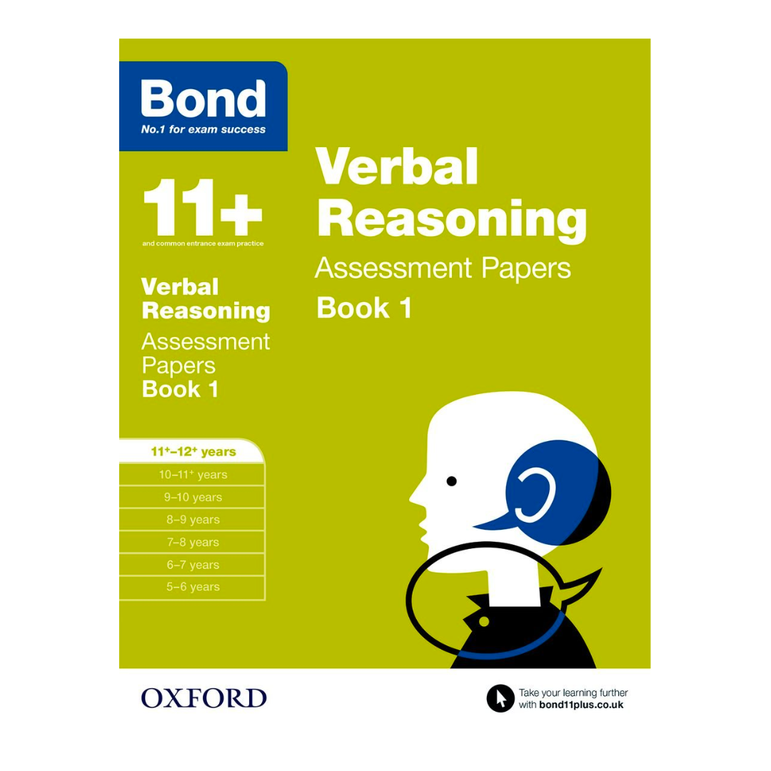 Bond 11+: Verbal Reasoning: Assessment Papers  11-12 Years Book 1 - The English Bookshop Kuwait