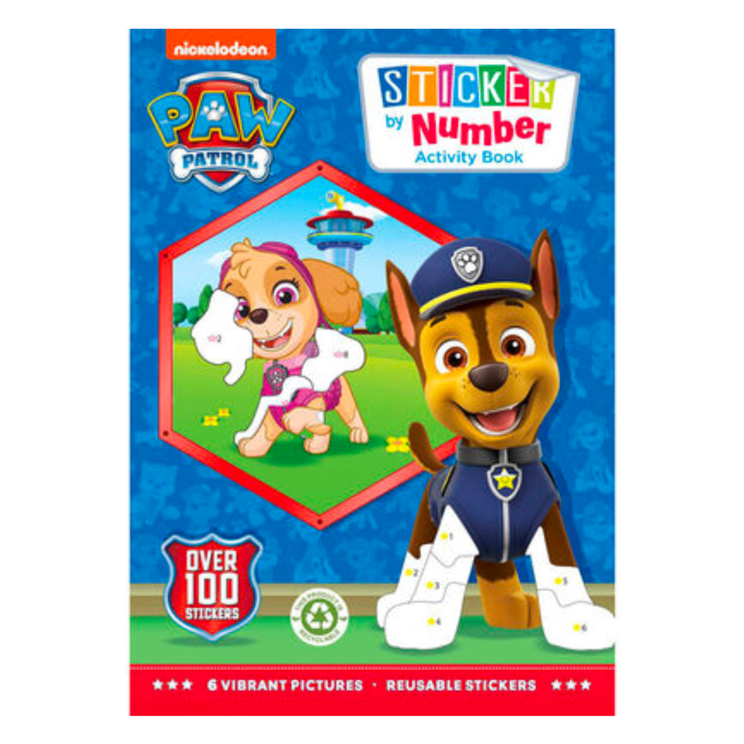 Paw Patrol Sticker by Number Book 2 - The English Bookshop Kuwait