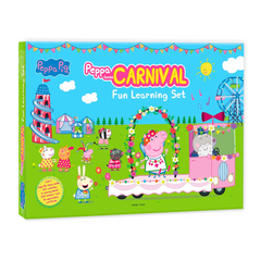 Peppa Pig - Peppa Loves Carnival : Fun Learning Set (With Wipe And Clean Mats, Coloring Sheets, Stickers, Appreciation Certificate And Pen) - The English Bookshop Kuwait