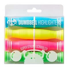 Set of 4 Dumbell Highlighters - The English Bookshop Kuwait