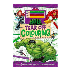 Marvel Avengers Hulk: Tear Off Colouring - The English Bookshop Kuwait