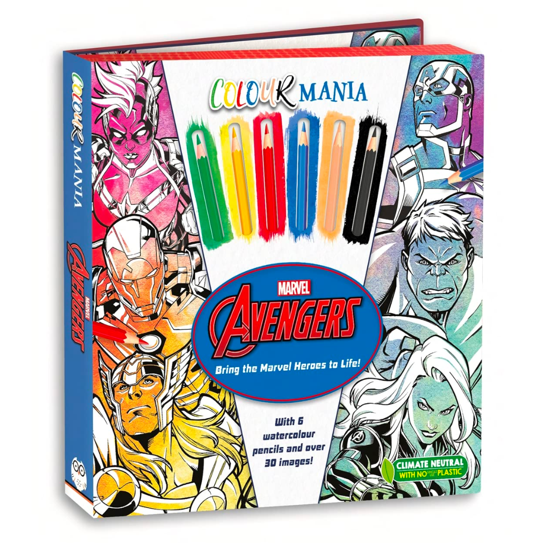 Marvel: Avengers Colour Mania - The English Bookshop Kuwait