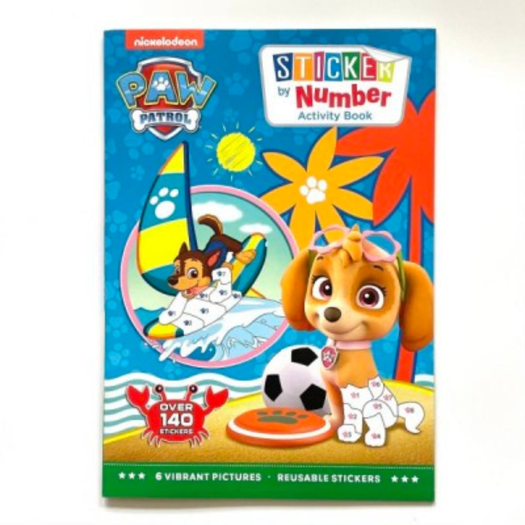 Paw Patrol Sticker by Number Book - The English Bookshop Kuwait