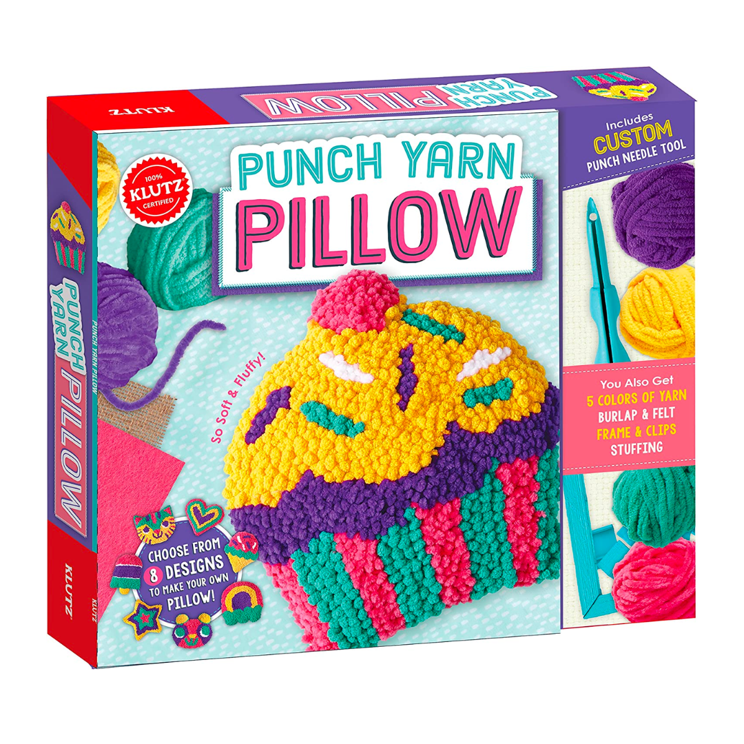 Klutz Punch Yarn Pillow Craft Kit - The English Bookshop Kuwait