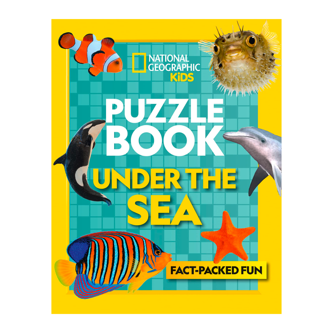 Puzzle Book Under the Sea: Brain-tickling quizzes, sudokus, crosswords and wordsearches (National Geographic Kids) - The English Bookshop Kuwait