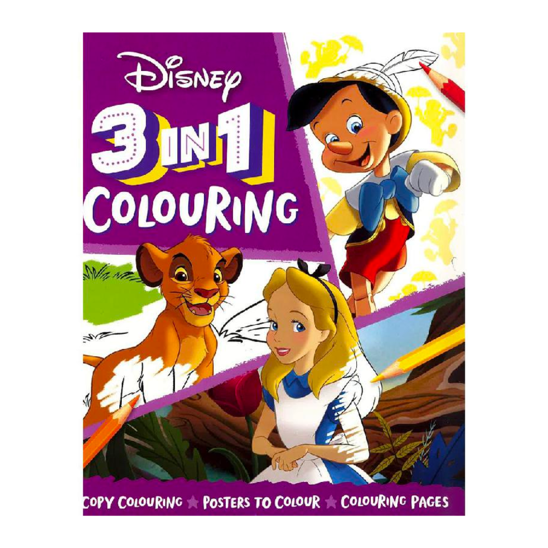 Disney: 3-in-1 Colouring - The English Bookshop Kuwait