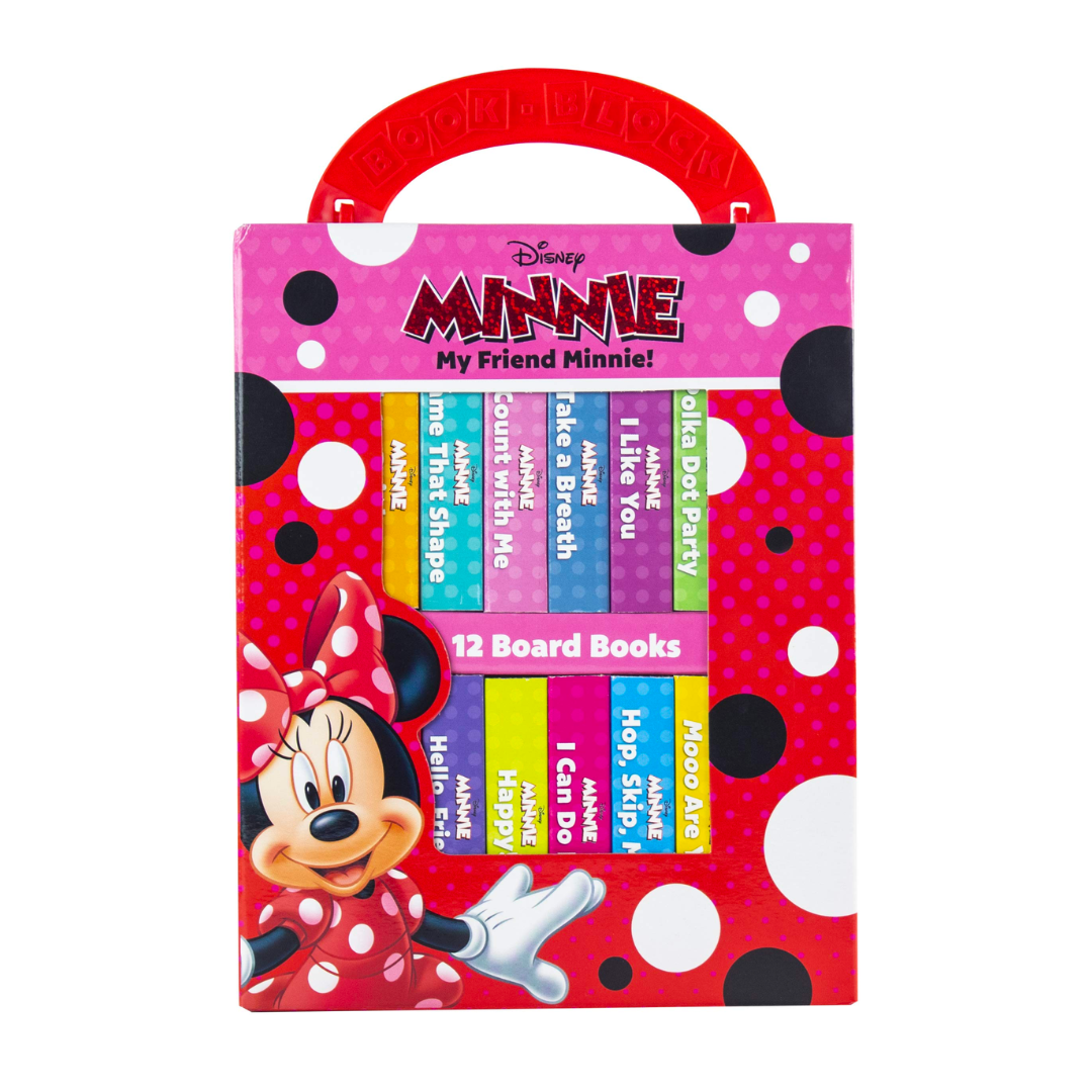 Disney - My Friend Minnie Mouse - My First Library 12 Board Book Block Set - Great for Teaching First Words - The English Bookshop Kuwait