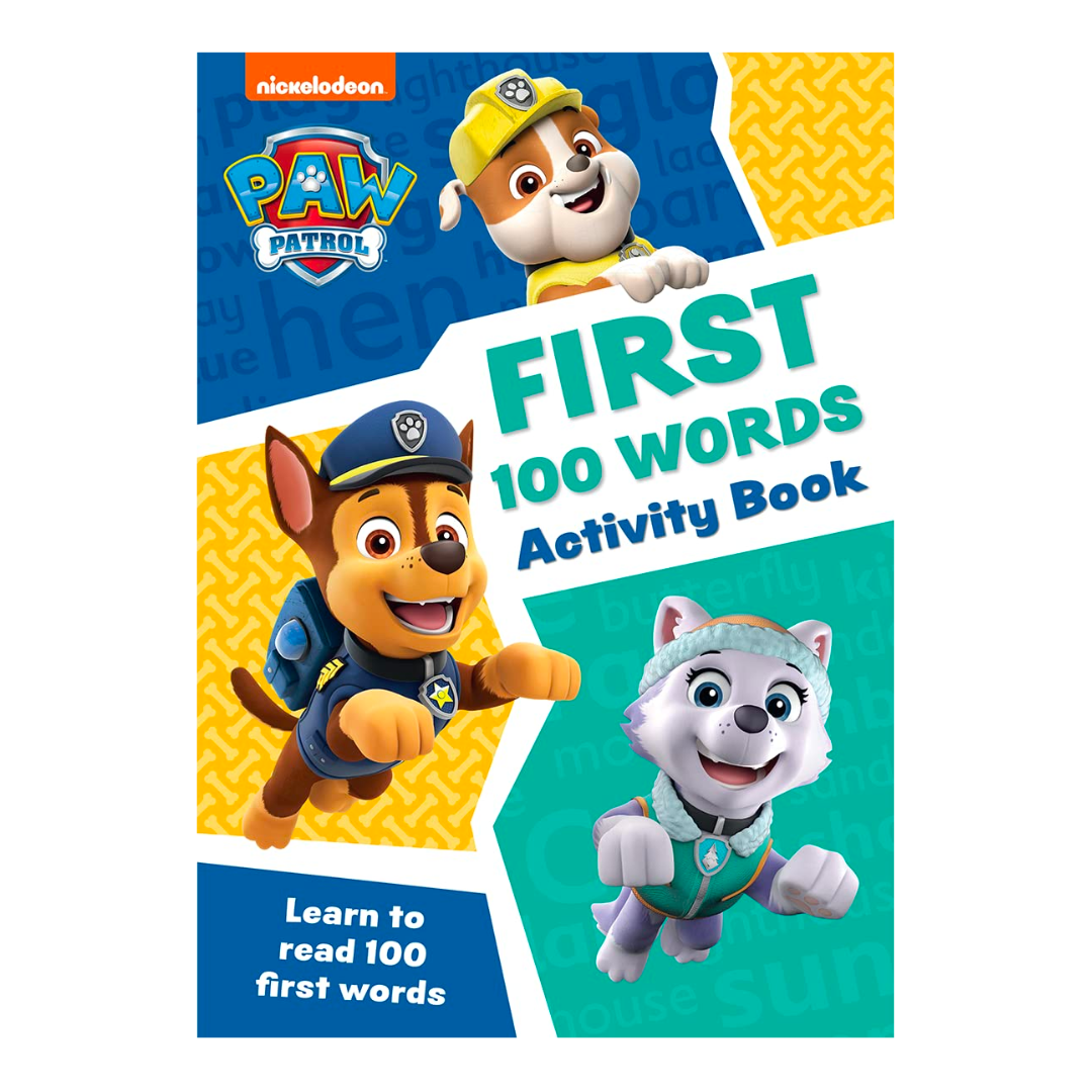 PAW Patrol First 100 Words Activity Book: Get ready for school with Paw Patrol - The English Bookshop Kuwait