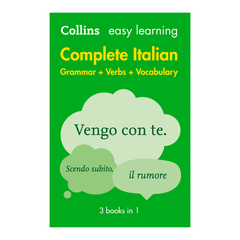 Easy Learning Italian Complete Grammar, Verbs and Vocabulary (3 books in 1): Trusted support for learning (Collins Easy Learning Italian) - The English Bookshop Kuwait
