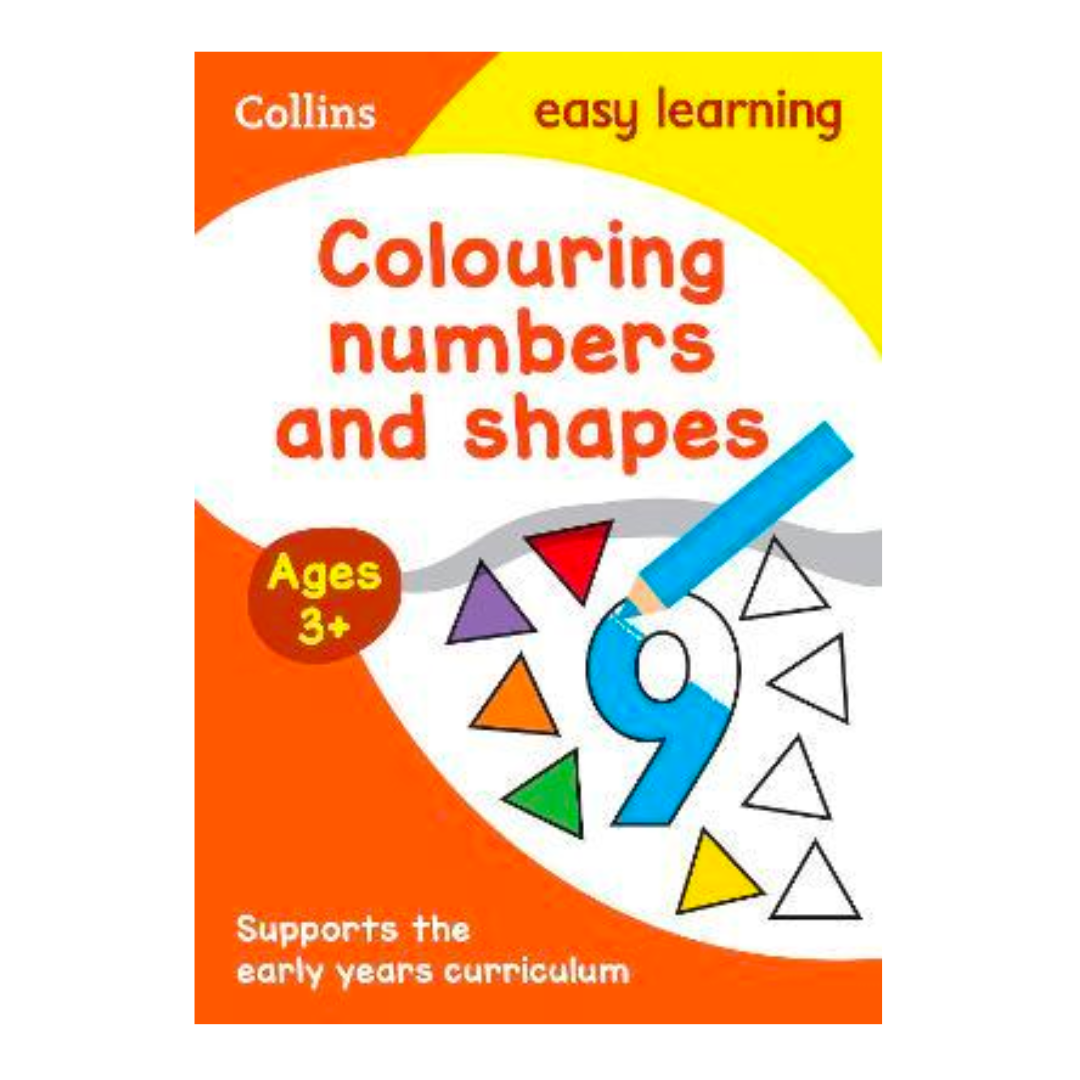 Collins Easy Learning Preschool - Colouring Numbers and Shapes Early Years Age 3+ (Collins Easy Learning Preschool) - The English Bookshop Kuwait