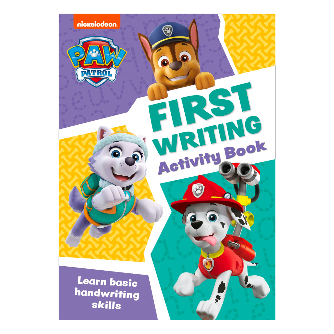 Paw Patrol First Writing Activity Book: Get ready for school with Paw Patrol - The English Bookshop Kuwait