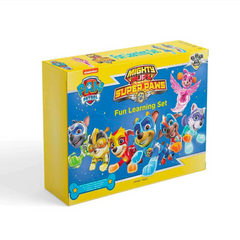 Nickelodeon Paw Patrol - Mighty Pups Super Paws : Fun Learning Set (With Wipe And Clean Mats, Coloring Sheets, Stickers, Crayon Set, Appreciation Certificate And Pen) - The English Bookshop Kuwait