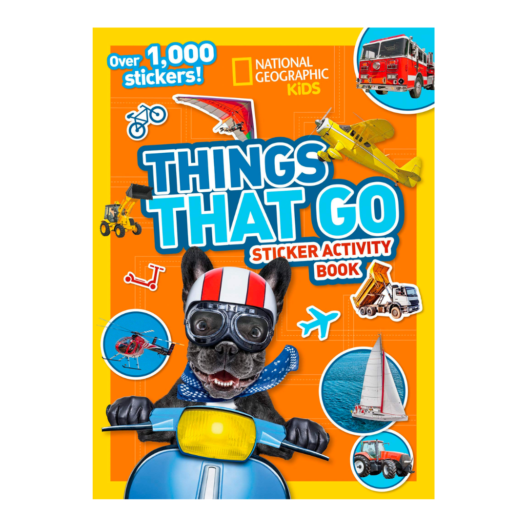Things That Go Sticker Activity Book (National Geographic Kids) - The English Bookshop Kuwait