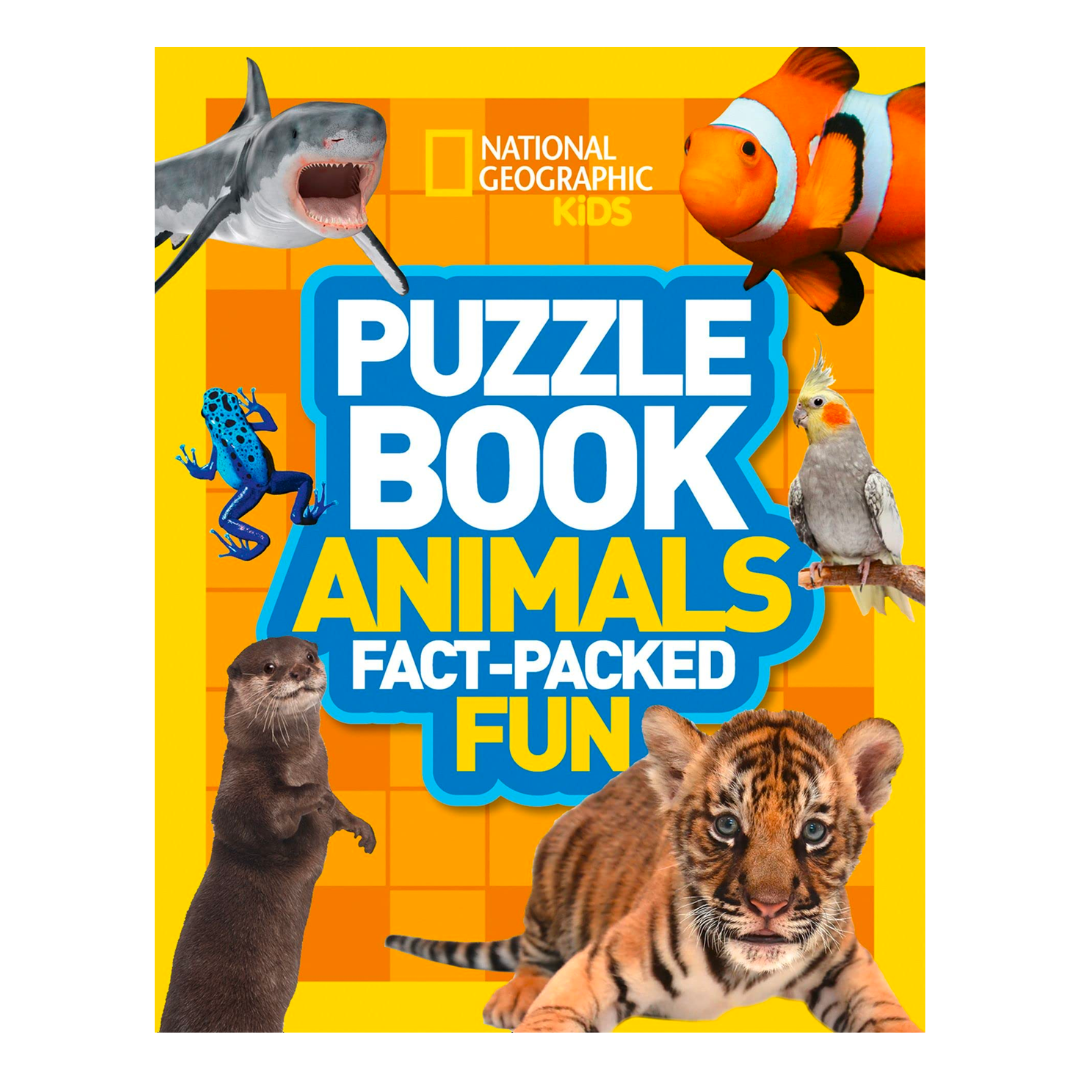 Puzzle Book Animals: Brain-tickling quizzes, sudokus, crosswords and wordsearches (National Geographic Kids Puzzle Books) - The English Bookshop Kuwait