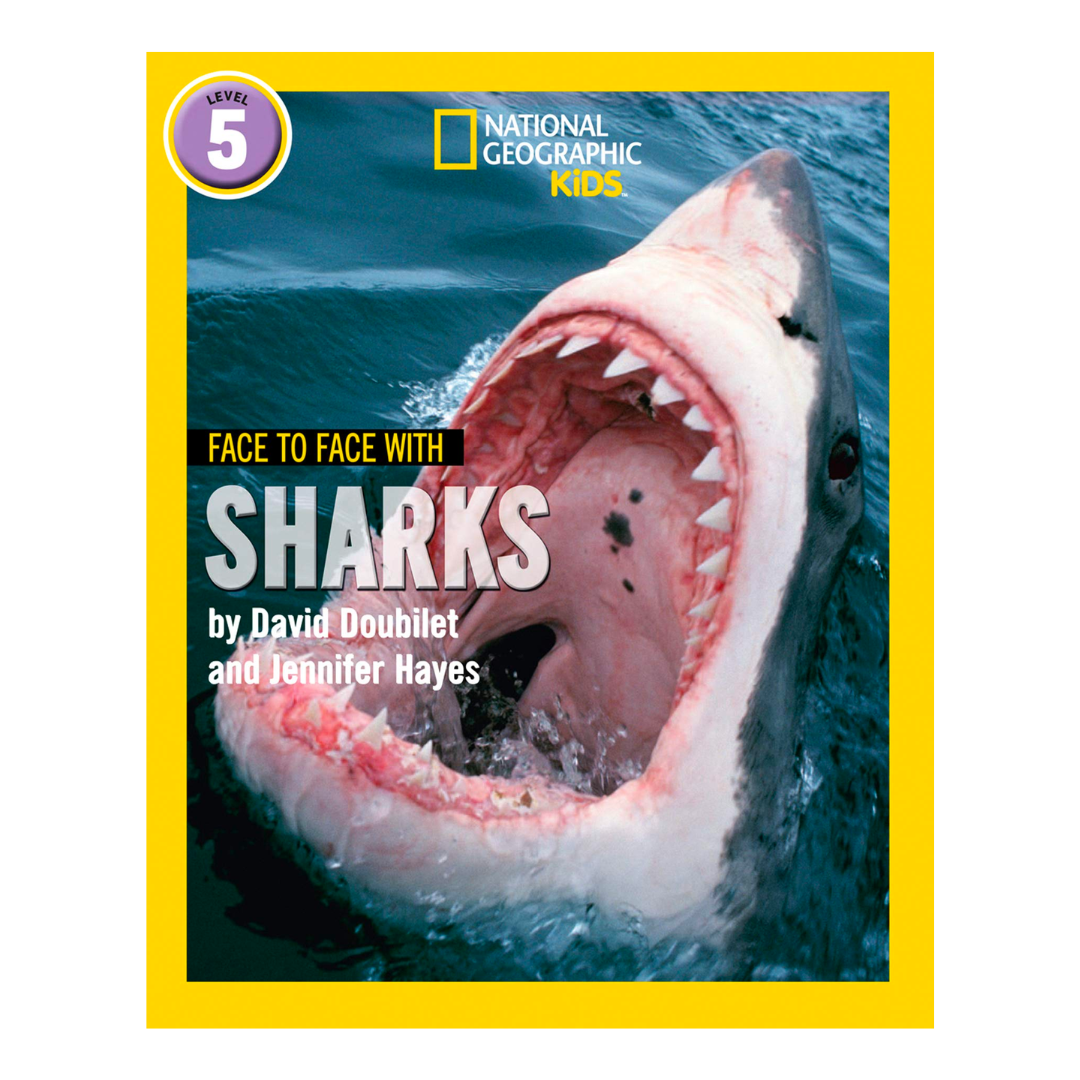 Face to Face with Sharks: Level 5 (National Geographic Readers) - The English Bookshop Kuwait