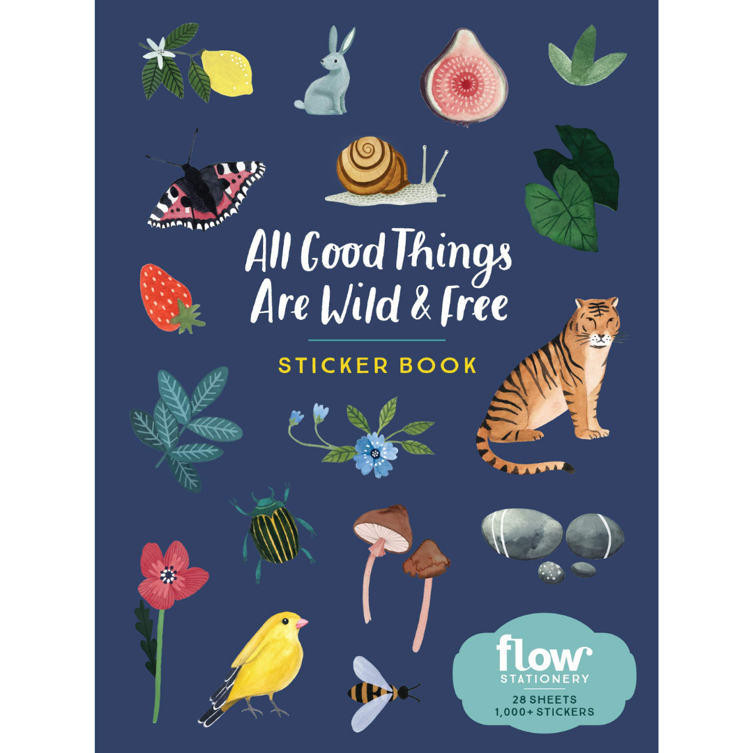 All Good Things Are Wild and Free Sticker Book (Flow) - Irene Smit - The English Bookshop