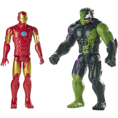 Marvel Titan Hero Series Iron Man and Venomized Hulk Action Figures - The English Bookshop