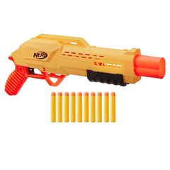 NERF Alpha StrikeTiger Double Barrel Shotgun Gun - The English Bookshop