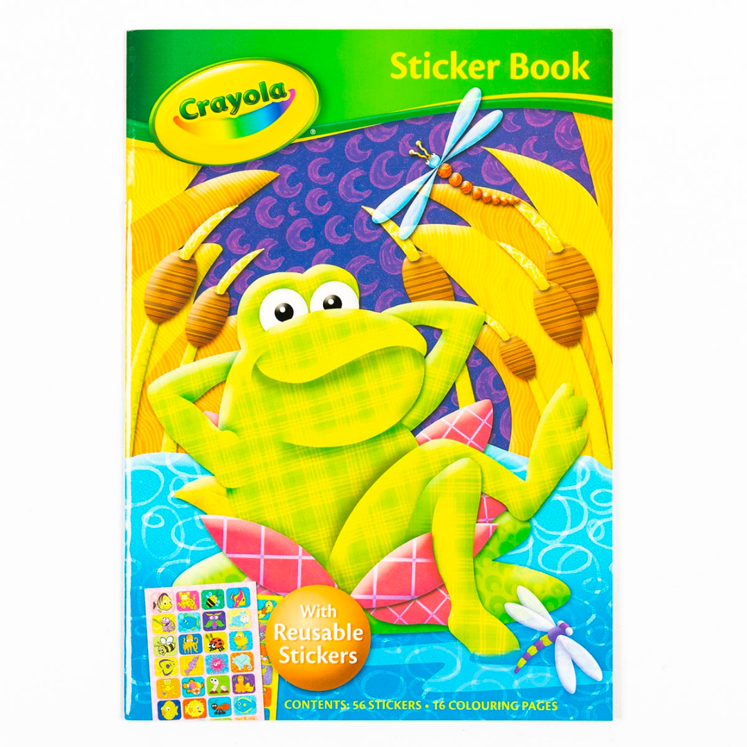 Crayola Sticker Book Frog - The English Bookshop Kuwait