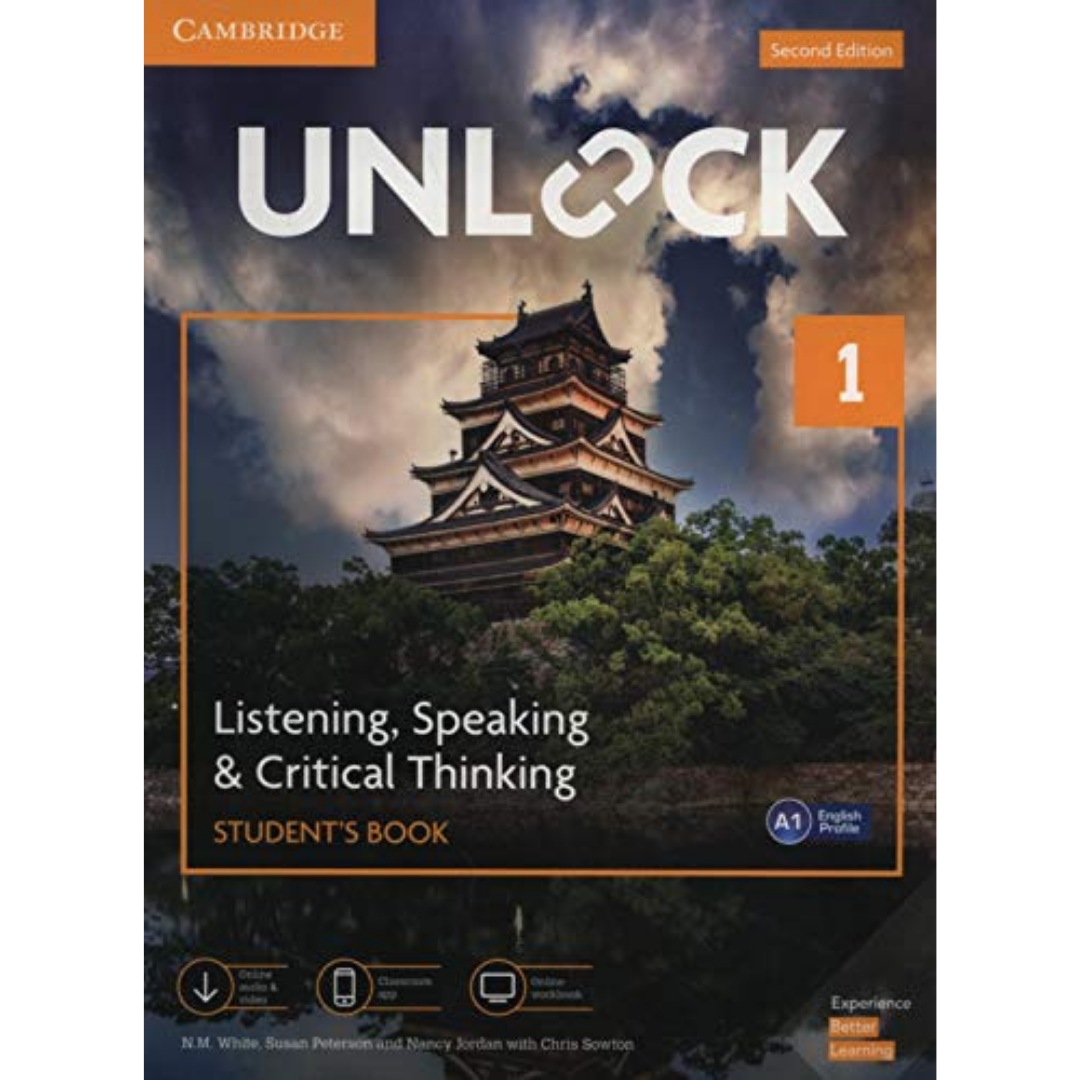 Unlock Level 1 Listening, Speaking & Critical Thinking Student's Book, Mob App and Online Workbook w/ Downloadable Audio and Video - The English Bookshop