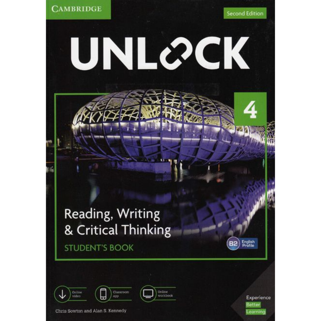 Unlock Level 4 Reading, Writing, & Critical Thinking Student's Book, Mob App and Online Workbook w/ Downloadable Video - The English Bookshop