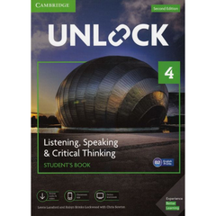 Unlock Level 4 Listening, Speaking & Critical Thinking Student's Book, Mob App and Online Workbook w/ Downloadable Audio and Video - The English Bookshop