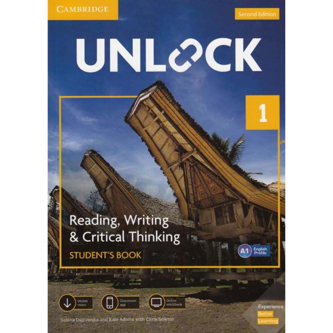 Unlock Level 1 Reading, Writing, & Critical Thinking Student's Book, Mob App and Online Workbook w/ Downloadable Video - The English Bookshop