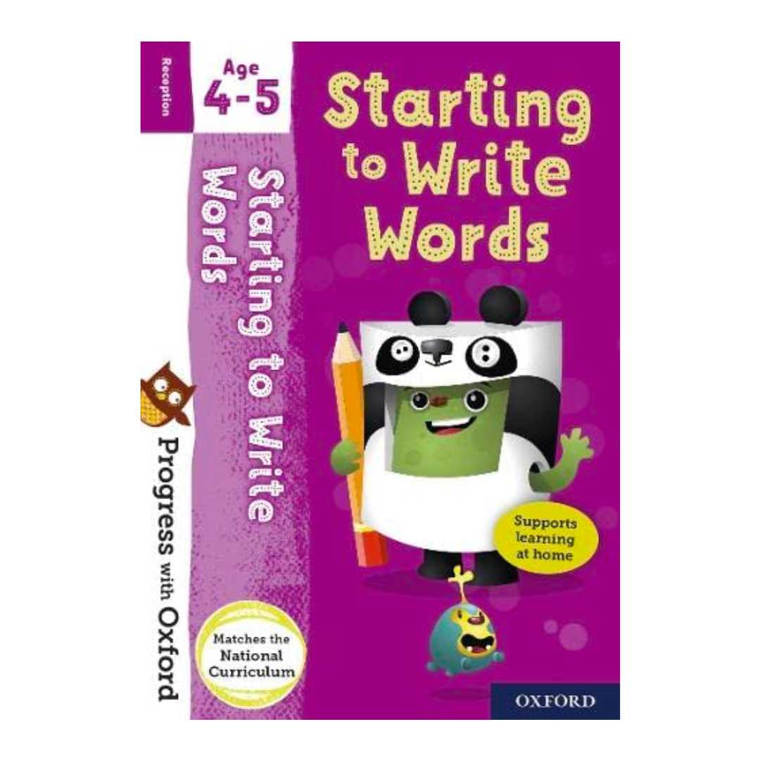 Progress with Oxford: Starting to Write Words Age 4-5 (Progress with Oxford) - The English Bookshop Kuwait