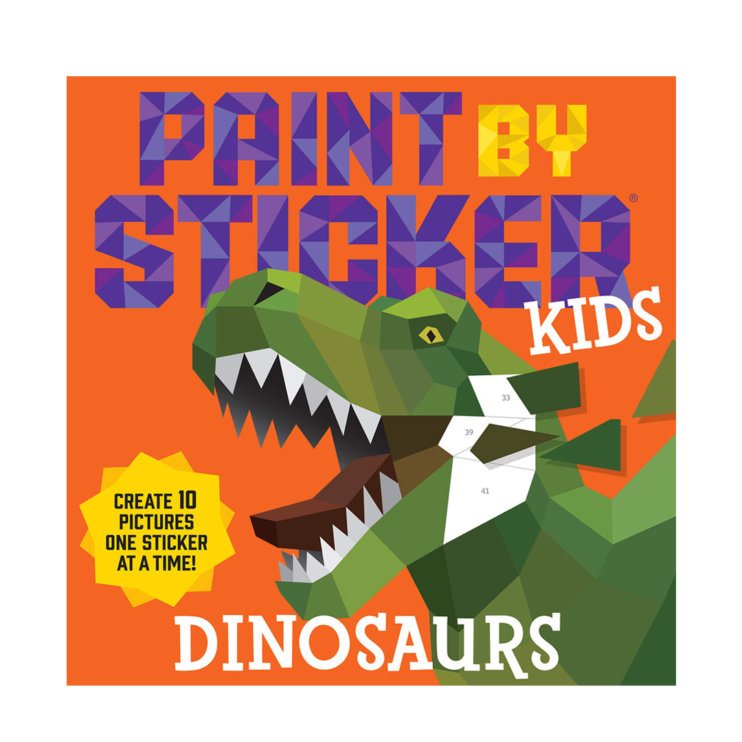 Paint by Sticker Kids: Dinosaurs: Create 10 Pictures One Sticker at a Time! - Workman Publishing - The English Bookshop