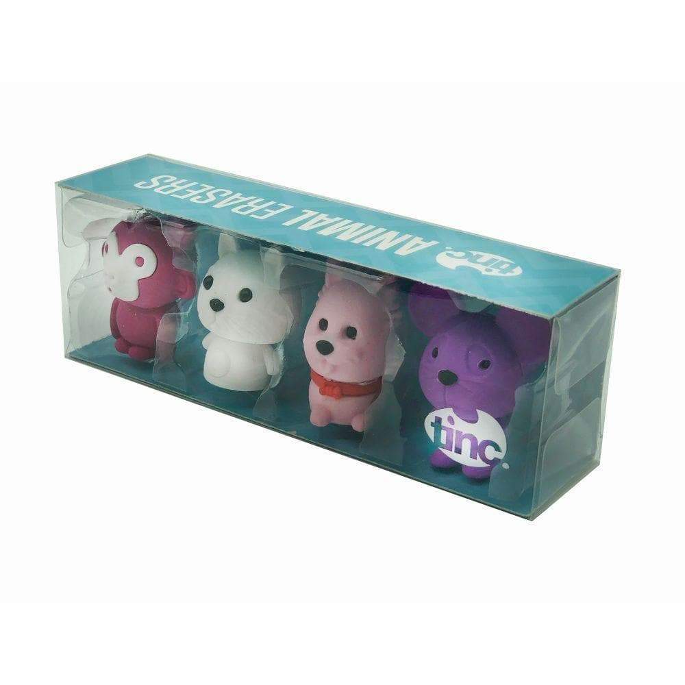 Tinc Pink Animal Eraser Set - Tinc - The English Bookshop