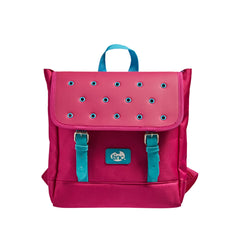 Buds Satchel Backpack - Pink with Blue - Tinc - The English Bookshop