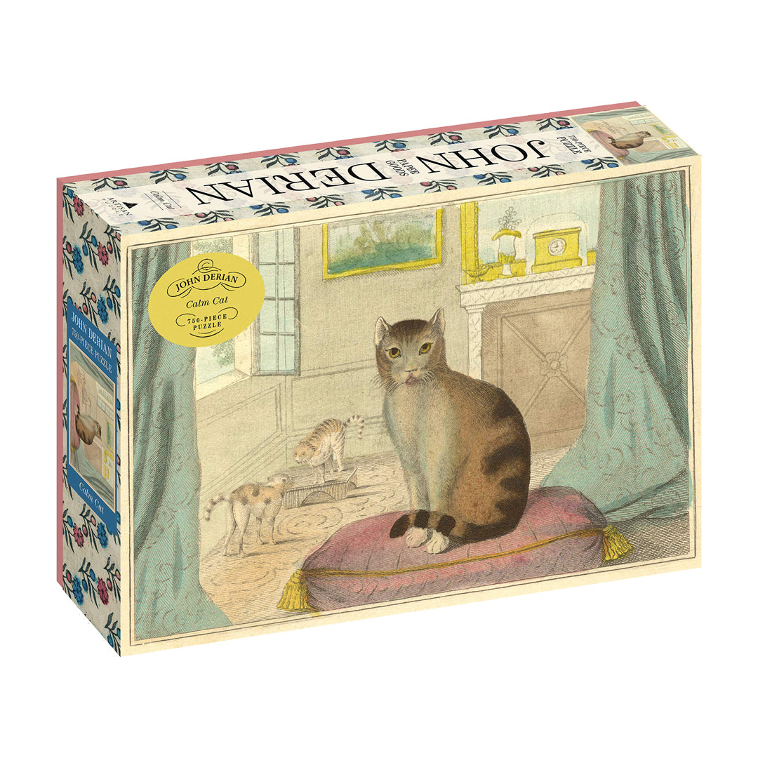 John Derian Paper Goods: Calm Cat 750-Piece Puzzle - Workman Publishing - The English Bookshop