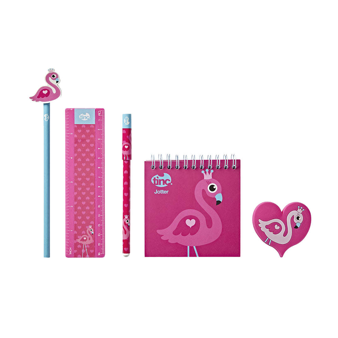 Flamingo Mini Notebook Gift Set - Tinc - The English Bookshop